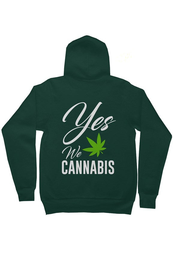 Green Zip Hoodie - Cannafitshop