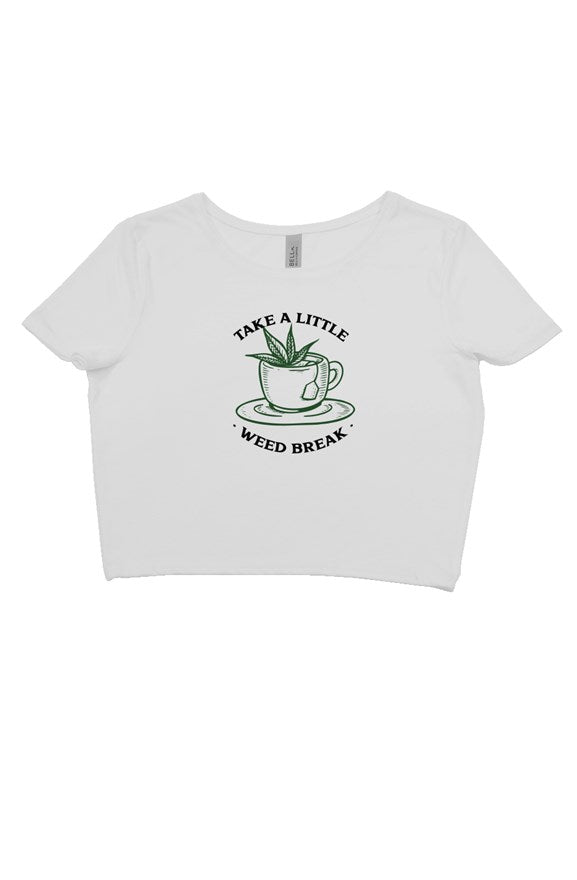 I Need A Break Crop Tee - Cannafitshop