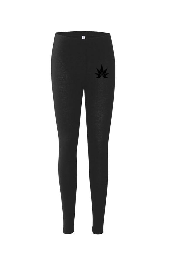 Black Women's Leggings - Cannafitshop