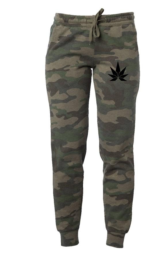 Womens Camo Wash Sweatpants - Cannafitshop
