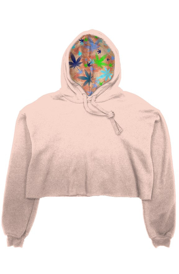 Peach Crop Fleece Hoodie - Cannafitshop