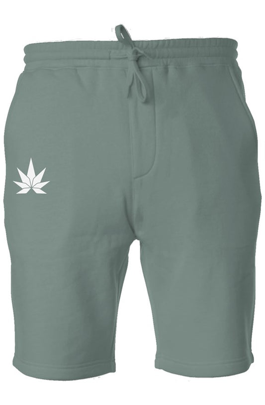 Green Dyed Fleece Shorts - Cannafitshop