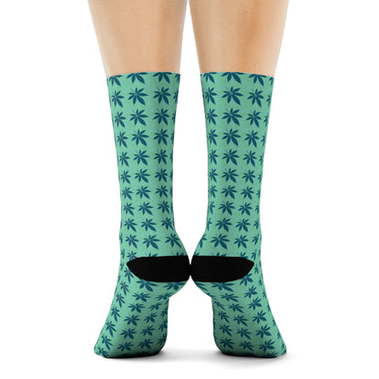 Green Crew Socks