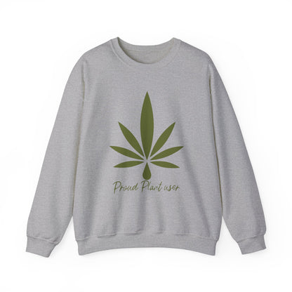 Stolzer Pflanzenbenutzer Unisex-Sweatshirt mit Rundhalsausschnitt 