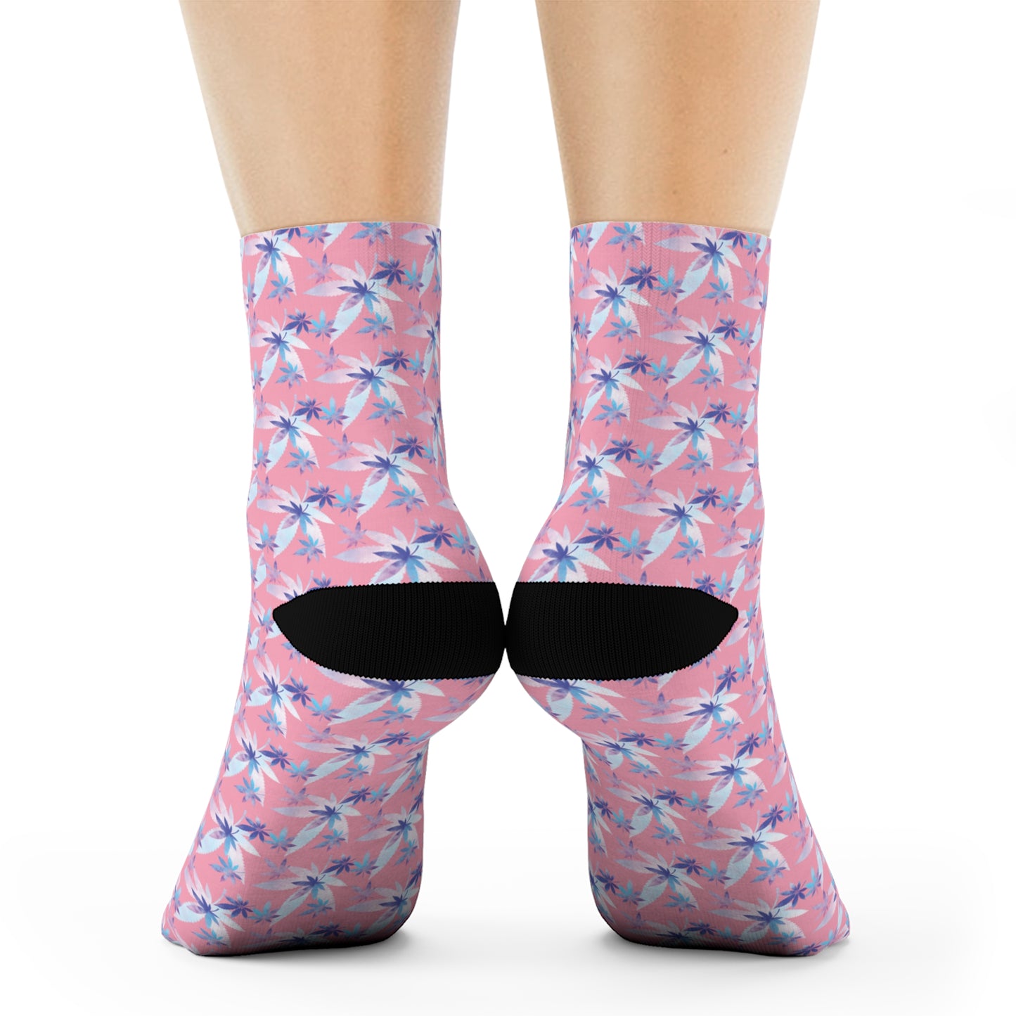 Pink Crew Socks
