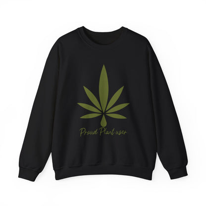 Stolzer Pflanzenbenutzer Unisex-Sweatshirt mit Rundhalsausschnitt 
