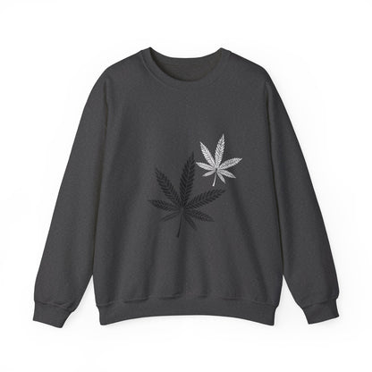 Blatt-Unisex-Sweatshirt mit Rundhalsausschnitt 