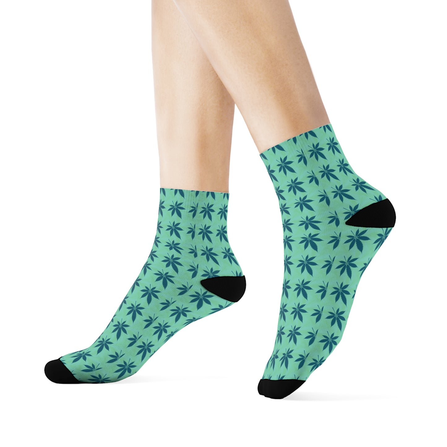 Green Crew Socks