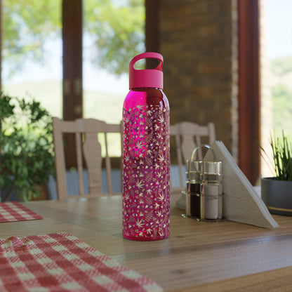 Cannabis Leaf Water Bottle