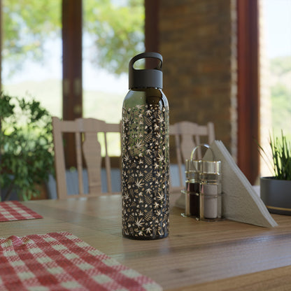 Cannabis Leaf Water Bottle