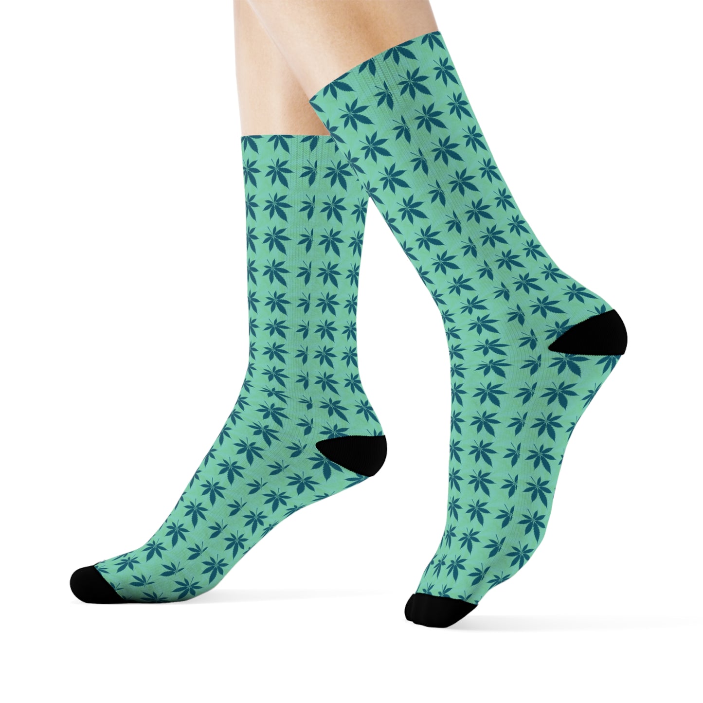 Green Crew Socks