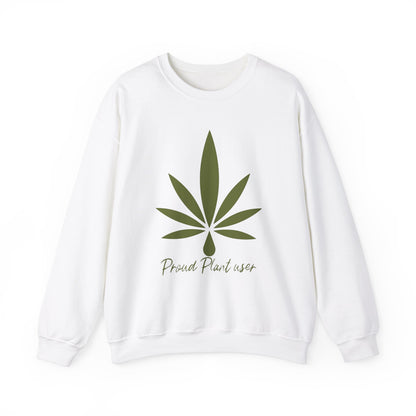 Stolzer Pflanzenbenutzer Unisex-Sweatshirt mit Rundhalsausschnitt 