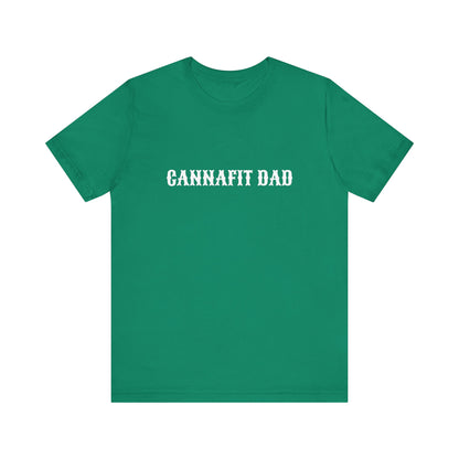 Cannafit Dad Unisex Jersey Kurzarm-T-Shirt 