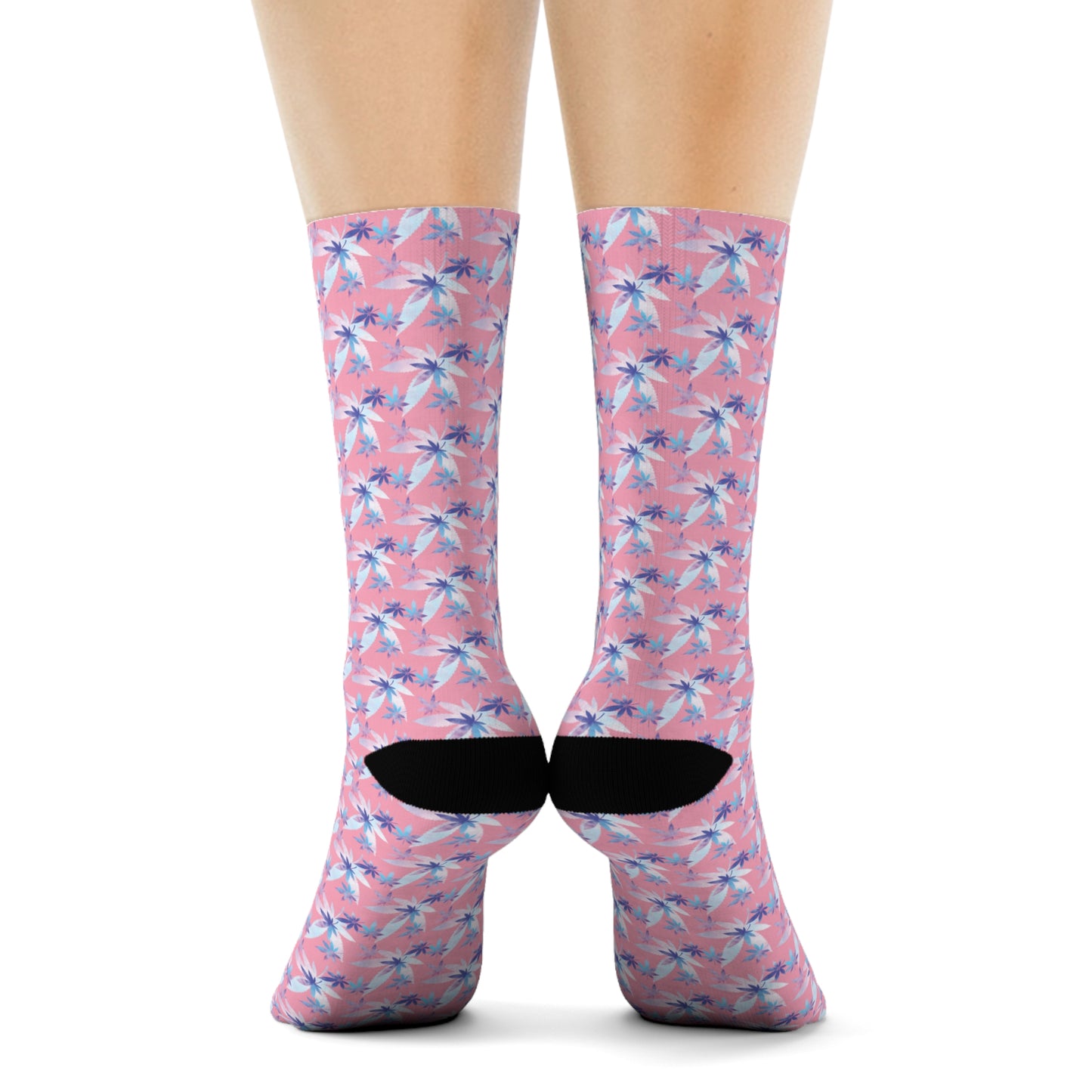 Pink Crew Socks