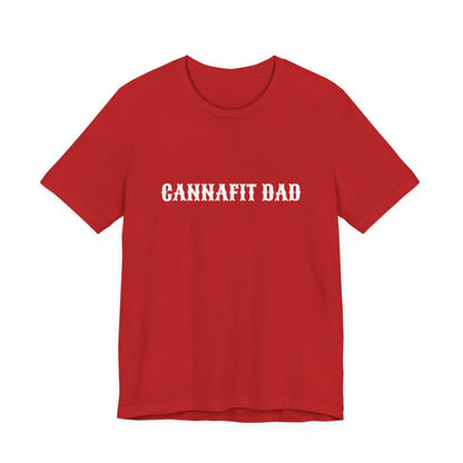 Cannafit Dad Unisex Jersey Kurzarm-T-Shirt 