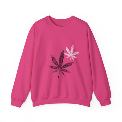 Blatt-Unisex-Sweatshirt mit Rundhalsausschnitt 