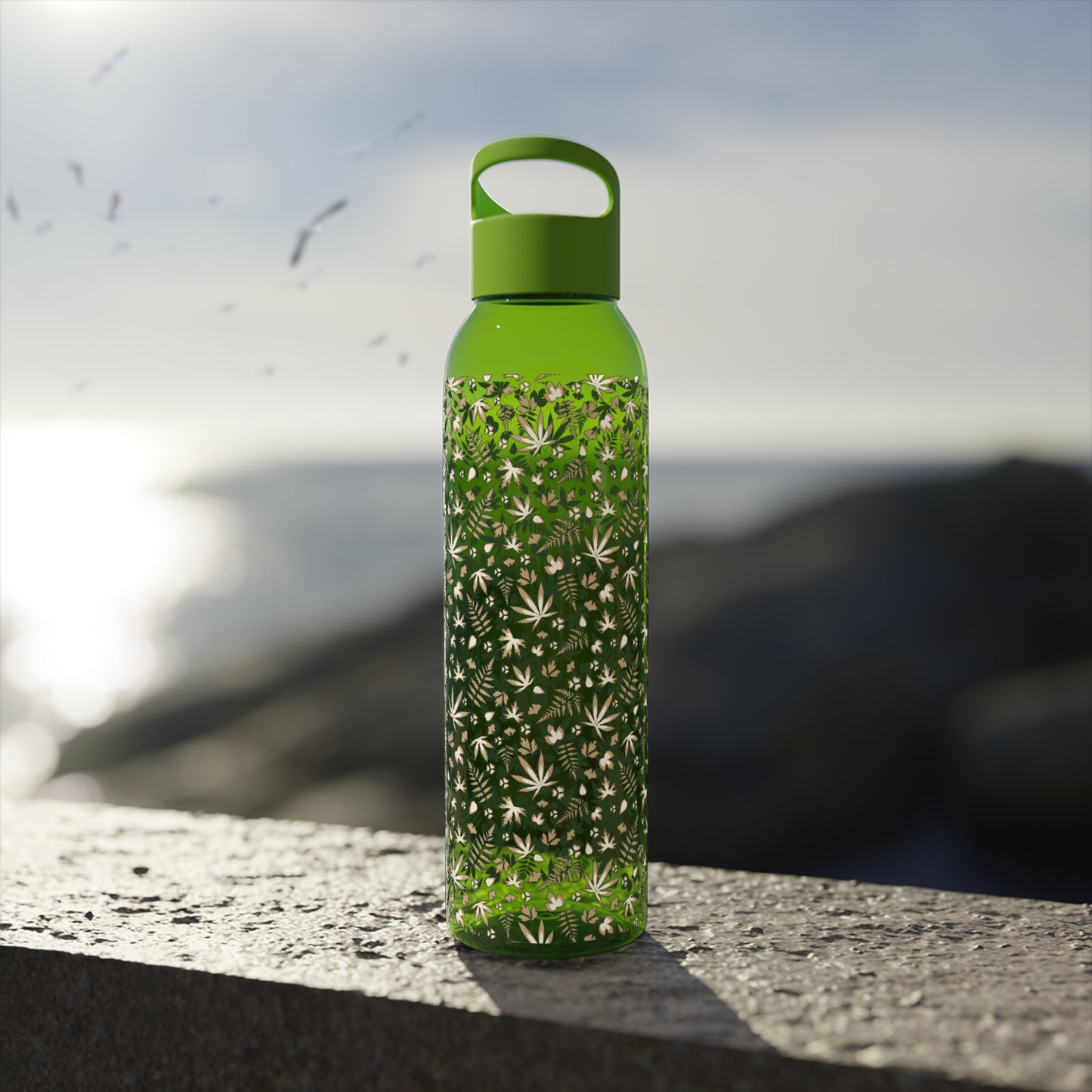 Cannabis Leaf Water Bottle
