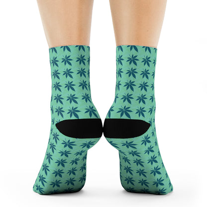 Green Crew Socks