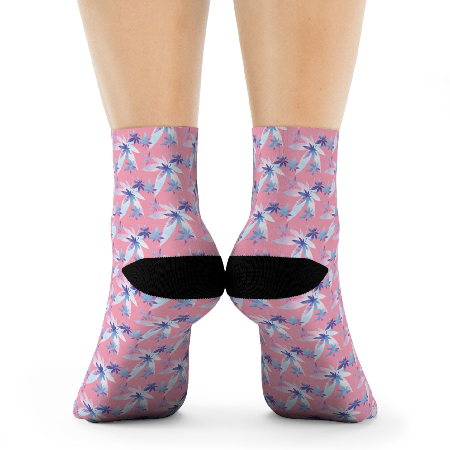 Pink Crew Socks