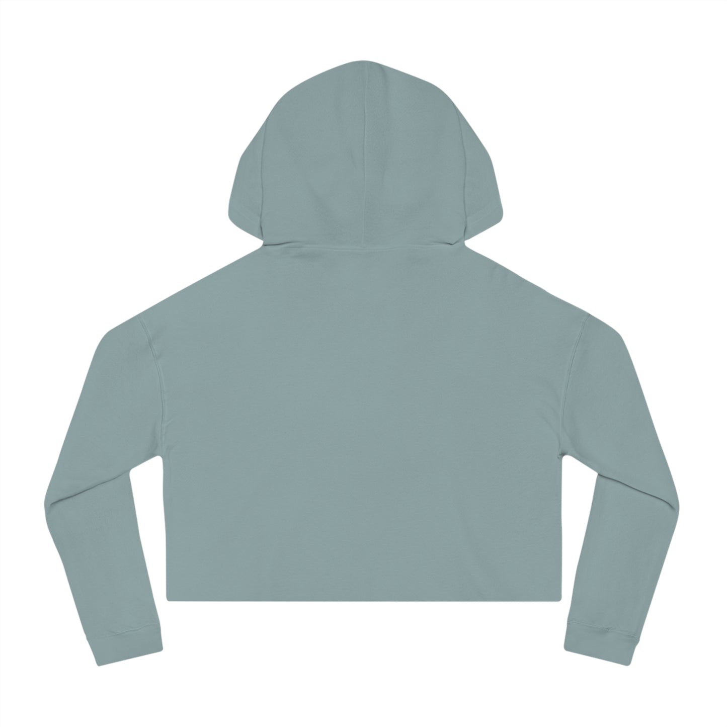 Green Leaf Cropped Hooded Sweatshirt