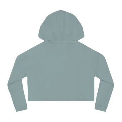 Green Leaf Cropped Hooded Sweatshirt