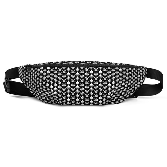 Black And White Weed Fanny Pack