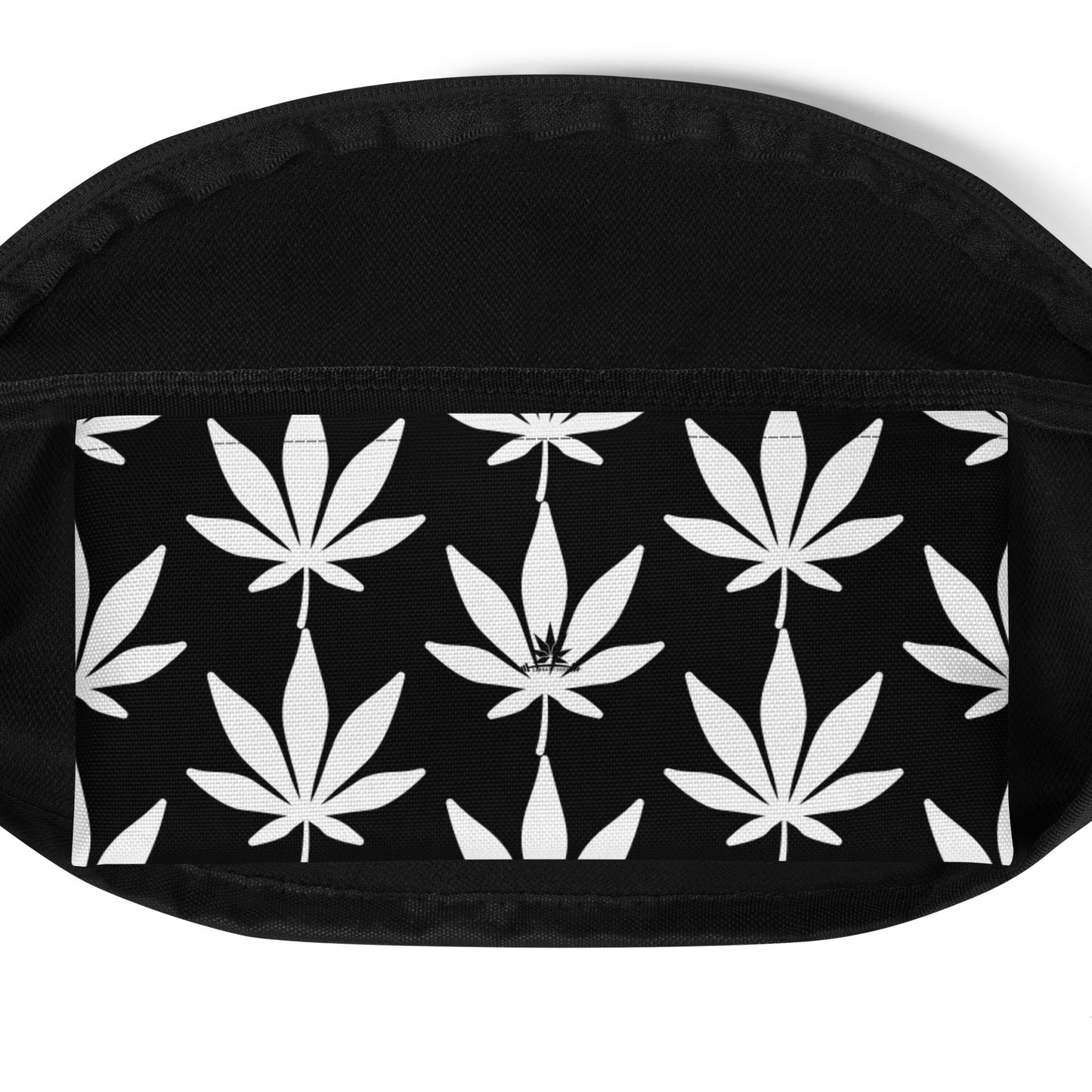 White Weed Leaf Fanny Pack