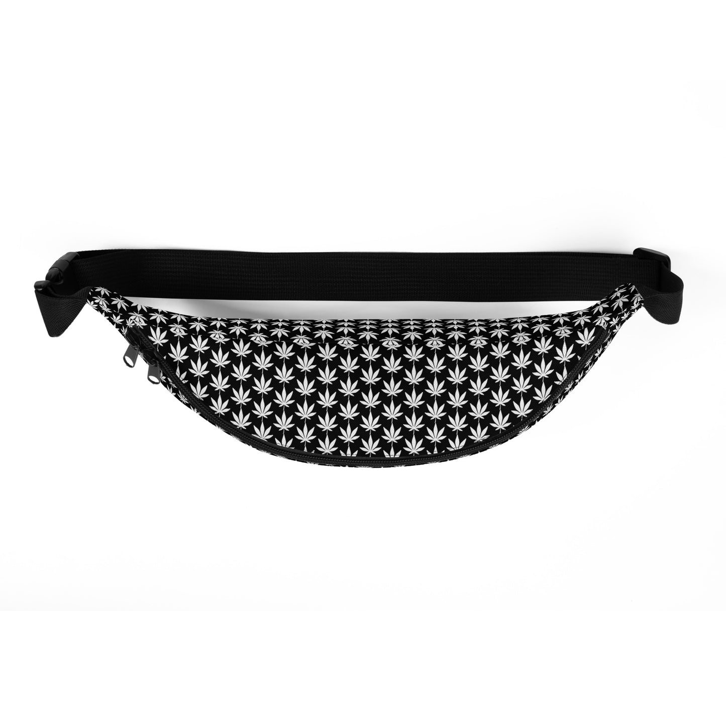 Black And White Weed Fanny Pack