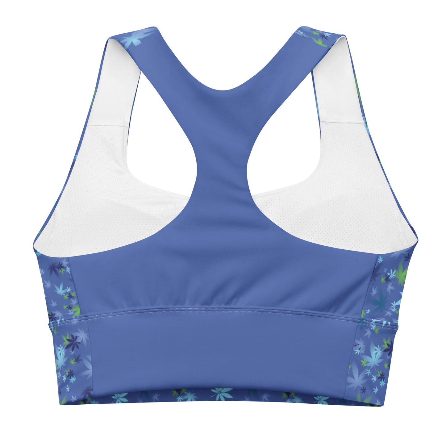 Blue Longline sports bra
