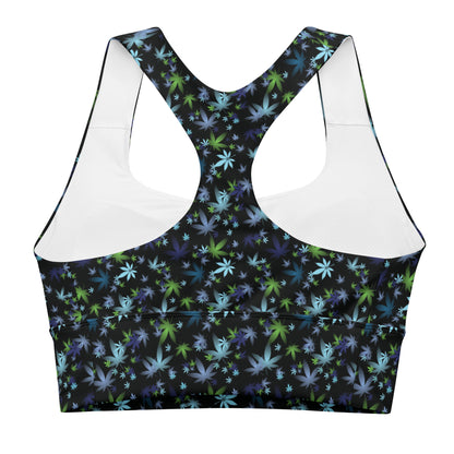 Floral Longline sports bra