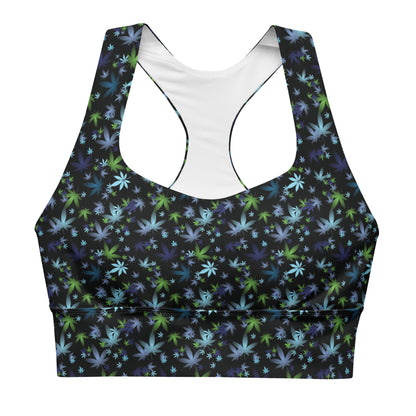 Floral Longline sports bra