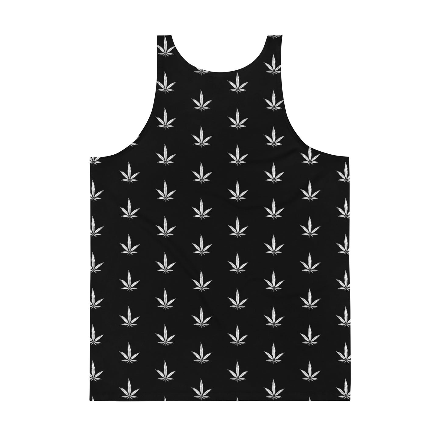 Black And White Cannabis Fit Unisex Tank Top