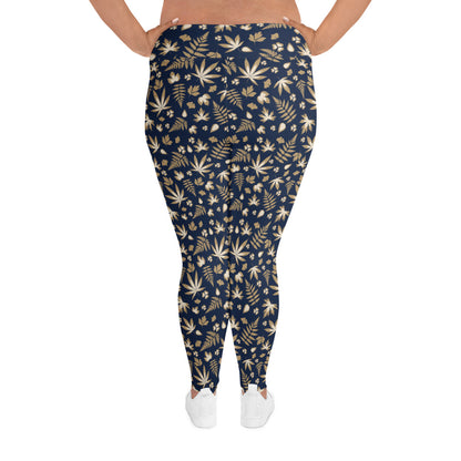 Navy Blue Plus Size Leggings