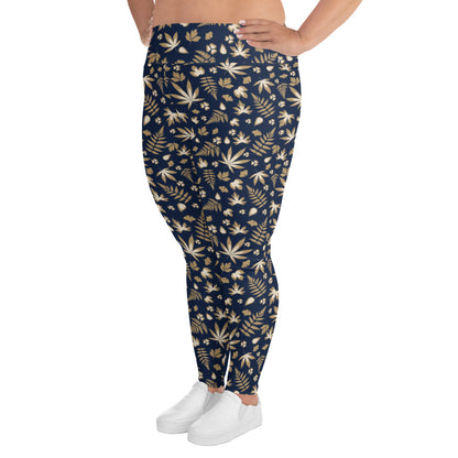 Navy Blue Plus Size Leggings