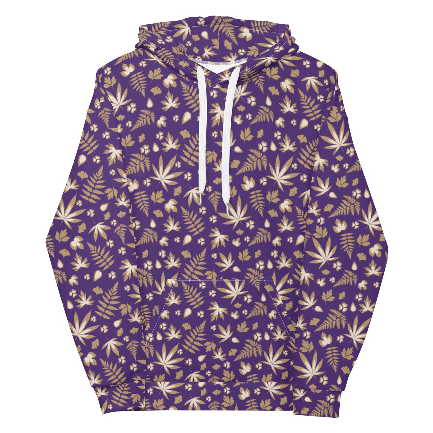 Purple Weed Flower Unisex Hoodie