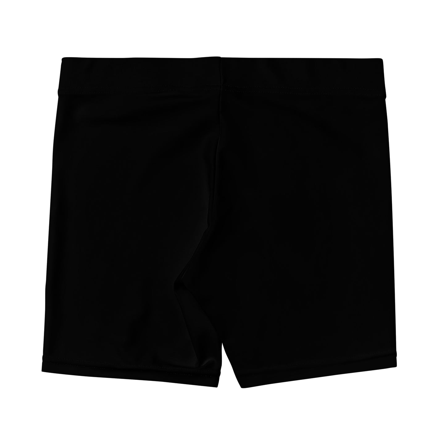 Comfort Black Yoga Shorts with White Weed Leaf