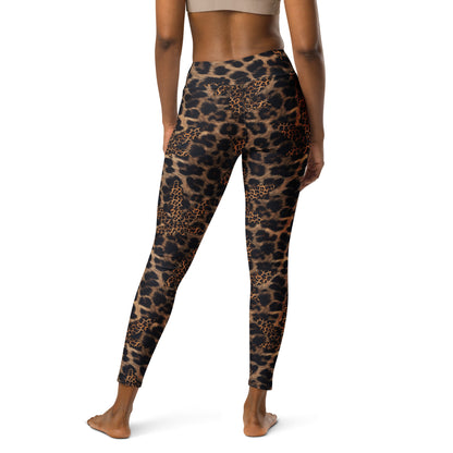 Cannabis Animal Print Yoga Leggings