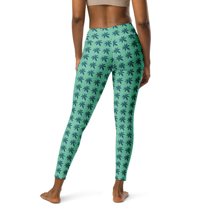 Green Land Yoga Leggings