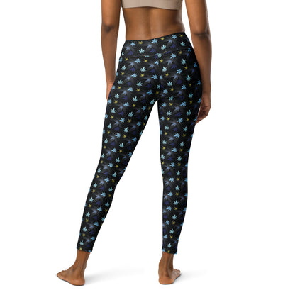 Chasing The Blues Yoga Leggings