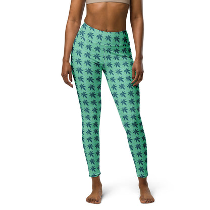Green Land Yoga Leggings
