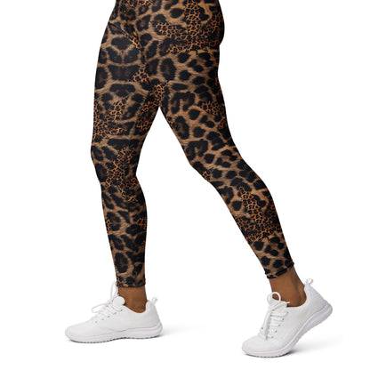 Cannabis Animal Print Yoga Leggings