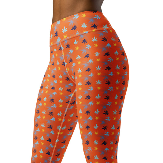 Orange Yoga-Leggings