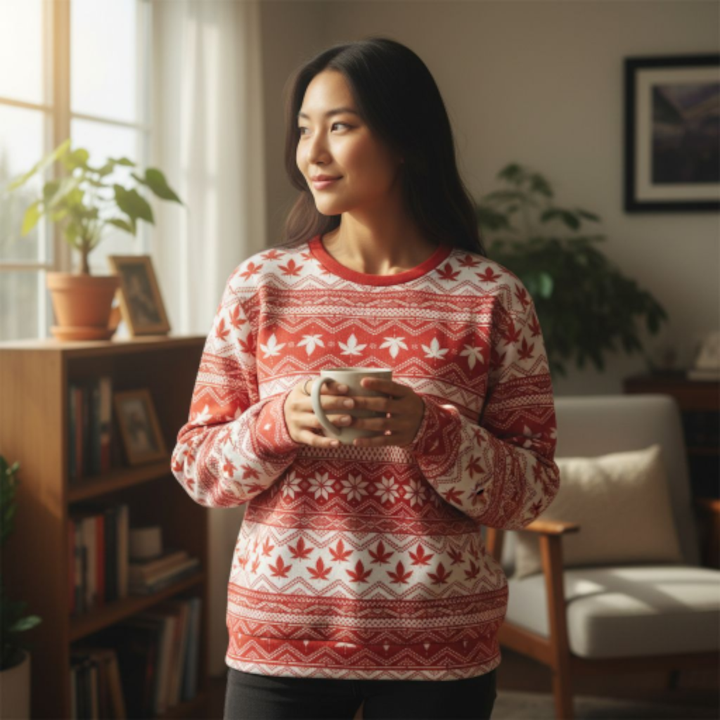 Rotes Unisex-Sweatshirt