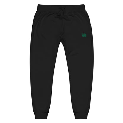 Green Leaf Unisex fleece Joggers