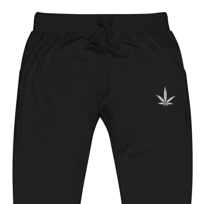 The Look Weed Leaf Unisex Fleece Sweatpants