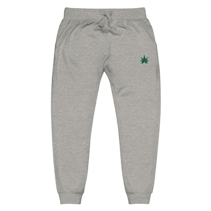 Green Leaf Unisex fleece Joggers