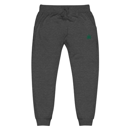Green Leaf Unisex fleece Joggers