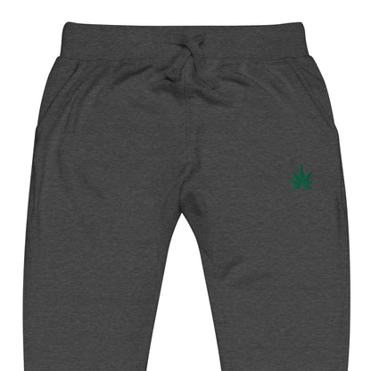 Green Leaf Unisex fleece Joggers