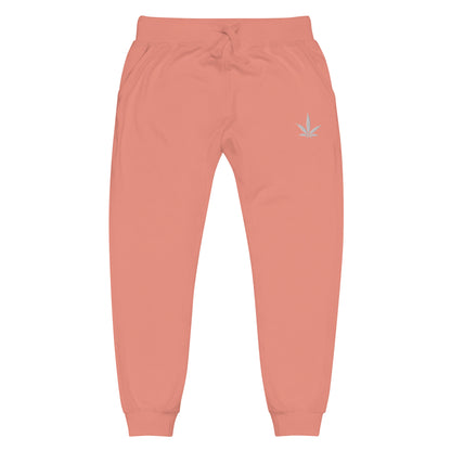 The Look Weed Leaf Unisex Fleece Sweatpants