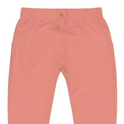 Black Unisex Joggers With Blue Weed Leaf